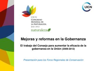 Mejoras y reformas en la Gobernanza