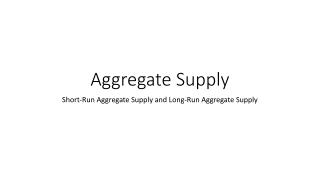 Aggregate Supply