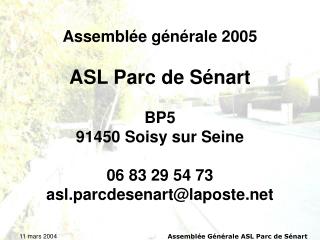 Assemblée générale 2005