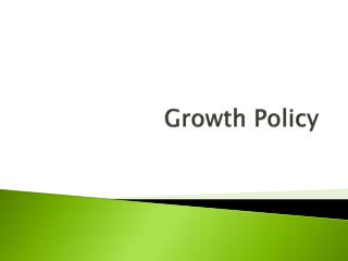 Growth Policy