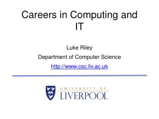 Careers in Computing and IT