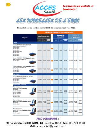La livraison est gratuite et immédiate !