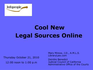 Cool New Legal Sources Online