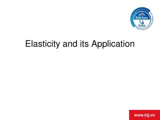 Elasticity and its Application