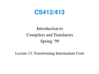 CS412/413