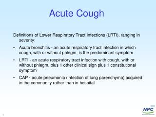 Acute Cough