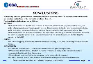 CONCLUSIONS