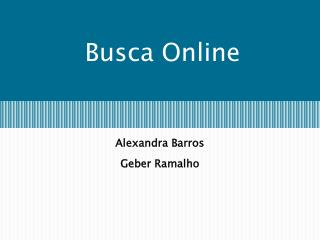 Busca Online