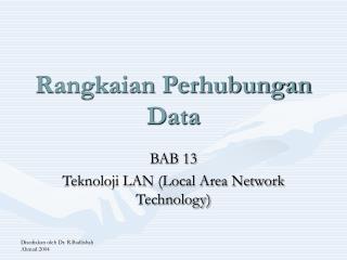 Rangkaian Perhubungan Data