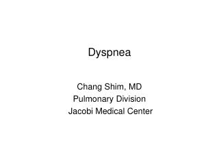 Dyspnea