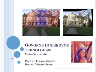 Govorne in slikovne tehnologije