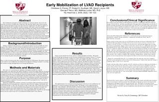 Early Mobilization of LVAD Recipients