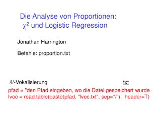 c 2 und Logistic Regression