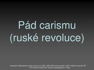 Pád carismu (ruské revoluce)