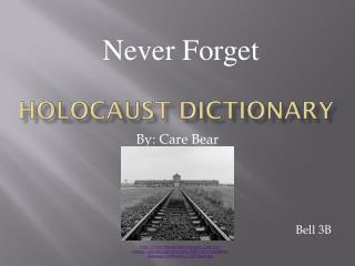 Holocaust Dictionary