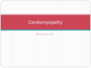 Cardiomyopathy