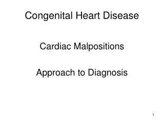 Congenital Heart Disease