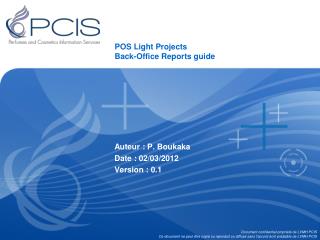 POS Light Projects Back-Office Reports guide