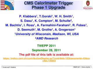 CMS Calorimeter Trigger Phase 1 Upgrade