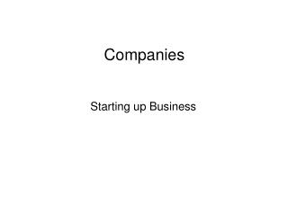 Companies