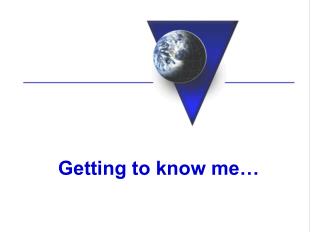 Getting to know me…