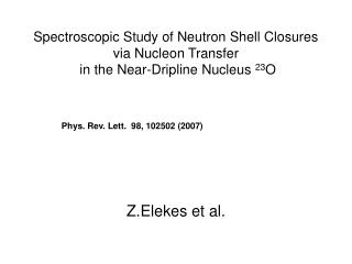 Z.Elekes et al.