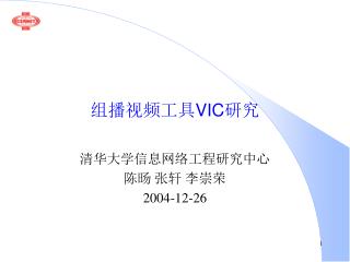 组播视频工具 VIC 研究