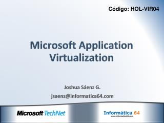 Microsoft Application Virtualization