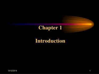 Chapter 1 Introduction