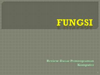 Fungsi