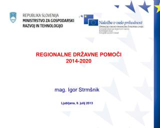 mag. Igor Strmšnik Ljubljana, 9. julij 2013