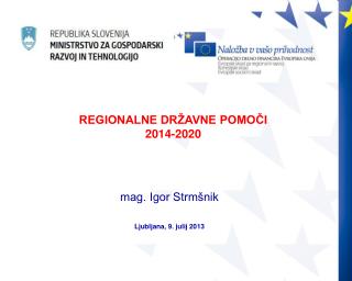 mag. Igor Strmšnik Ljubljana, 9. julij 2013