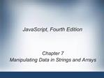 JavaScript, Fourth Edition