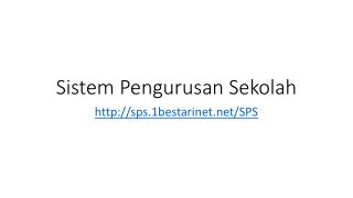 Sistem Pengurusan Sekolah