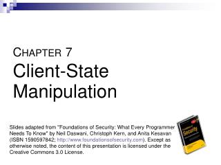 C HAPTER 7 Client-State Manipulation