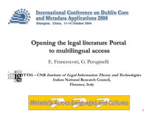 Opening the legal literature Portal to multilingual access