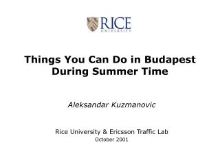 Things You Can Do in Budapest During Summer Time