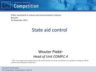 State aid control
