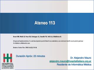 Ateneo 113