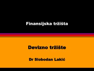 Finansijska tržišta