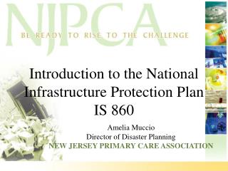 Introduction to the National Infrastructure Protection Plan IS 860