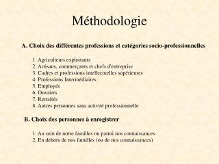 Méthodologie