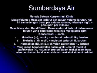 Sumberdaya Air