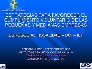 Banco de Previsión Social Instituto de Seguridad Social de Uruguay