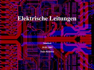 Elektrische Leitungen