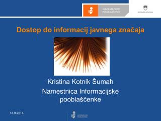 Dostop do informacij javnega značaja