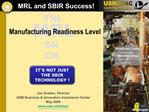 MRL and SBIR Success