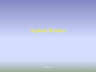 Asphalt Binders