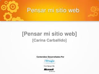 Pensar mi sitio web