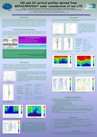 NO and CO vertical profiles derived from MIPAS/ENVISAT under consideration of non-LTE